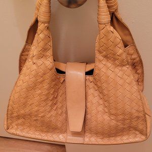Bottega Veneta beige woven bag